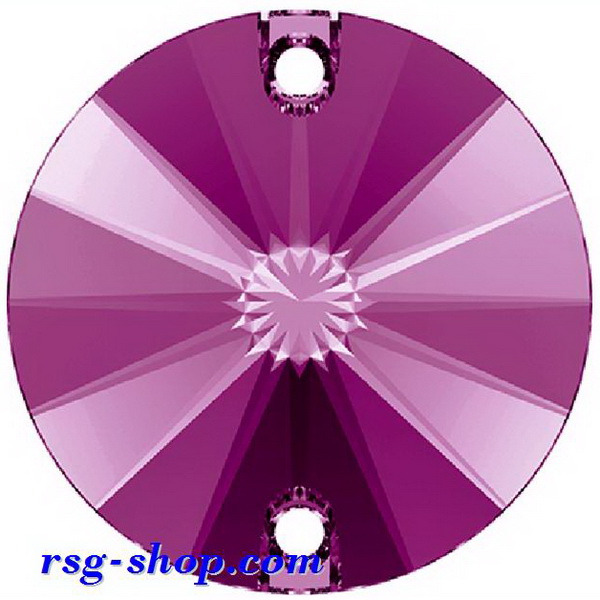 12 x Swarovski Sew-On 3200 MM 10 Fuchsia Flat Back Rivoli