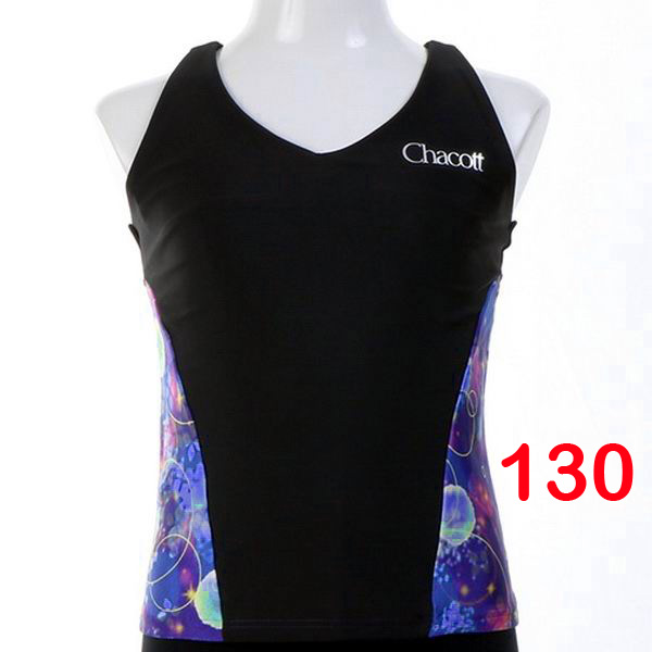 Ärmelloses TOP Chacott Gr. 130 col. Black x Picture Art. 5010-81000