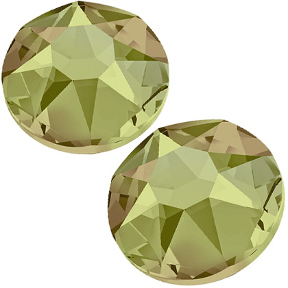 72 Swarovski Strasssteine SS16 Crystal Luminous Green 2078 HotFix
