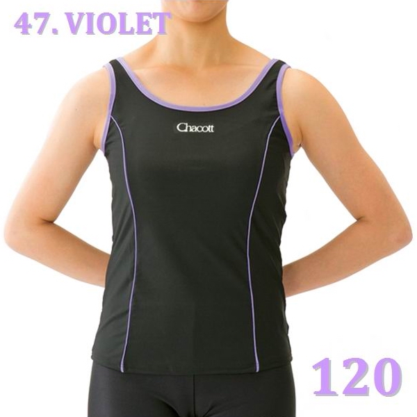 Ärmelloses TOP Chacott Gr. 120 col. Black x Violet Art. 01747