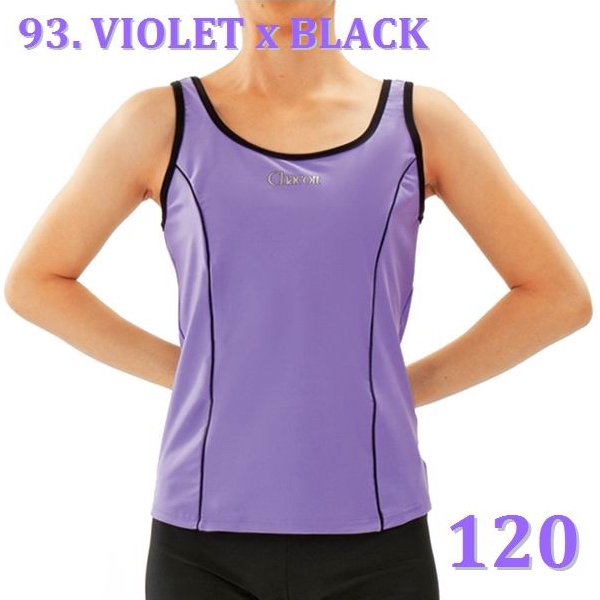 Ärmelloses TOP Chacott Gr. 120 col. Violet x Black Art. 01793