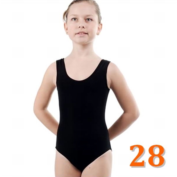 Tank Leotard GP mod. MADLEN s. 28 (104-110) col. Black Polyamide B3L30-28