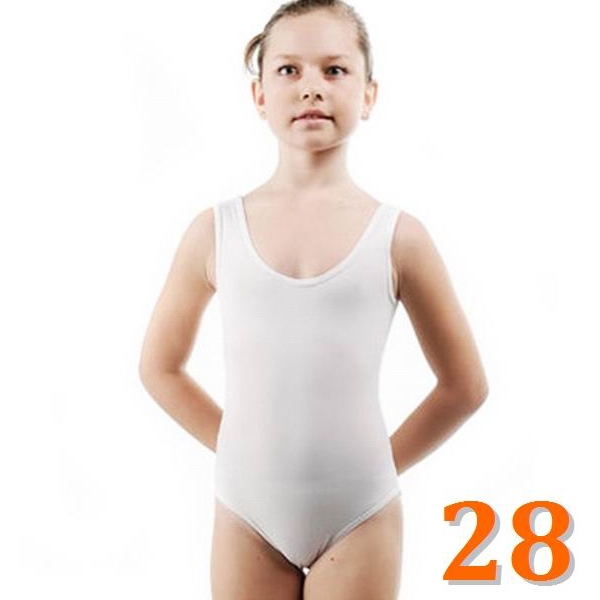 Tank Leotard GP mod. MADLEN s. 28 (104-110) White Polyamide B3L30-28