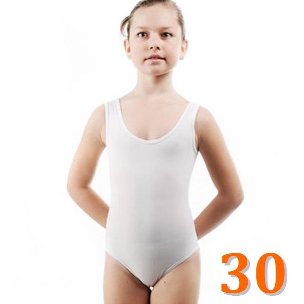 Tank Leotard GP mod. MADLEN s. 30 (110-116) col. White B3L30-30