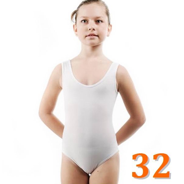 Tank Leotard GP mod. MADLEN s. 32 (116-122) col. White B3L30-32