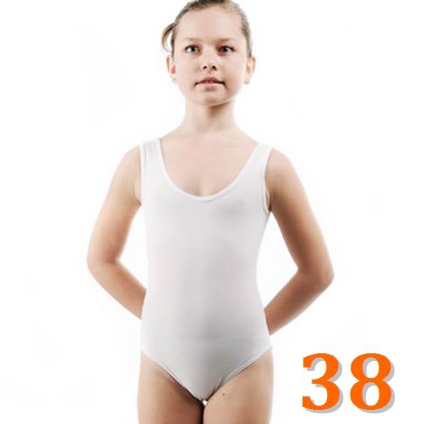 Tank Leotard GP mod. MADLEN s. 38 (134-140) White Polyamide B3L30-38