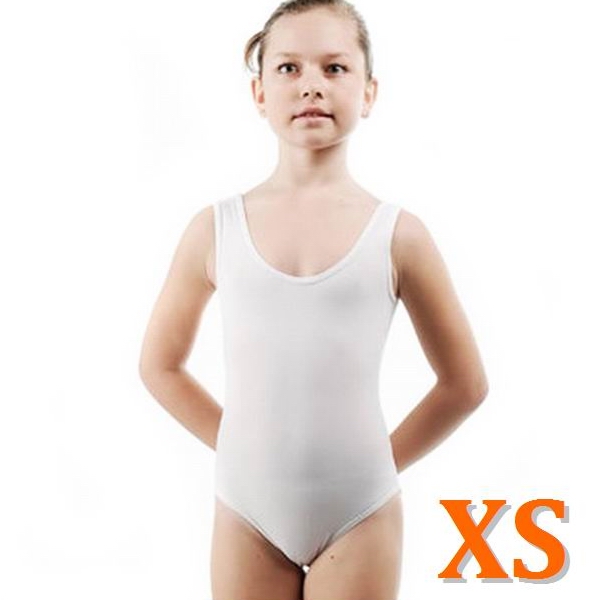Tank Leotard GP mod. MADLEN s. XS (152) White Polyamide B1L30-XS