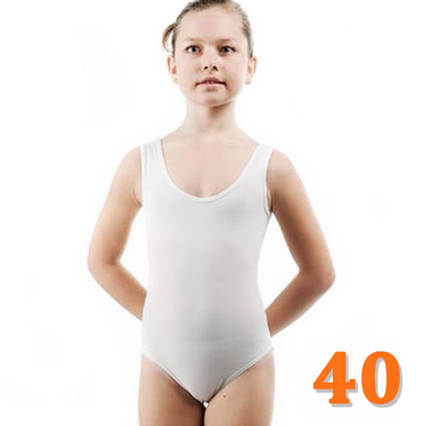 Tank Leotard GP mod. MADLEN s. 40 (140-146) White Polyamide B3L30-40