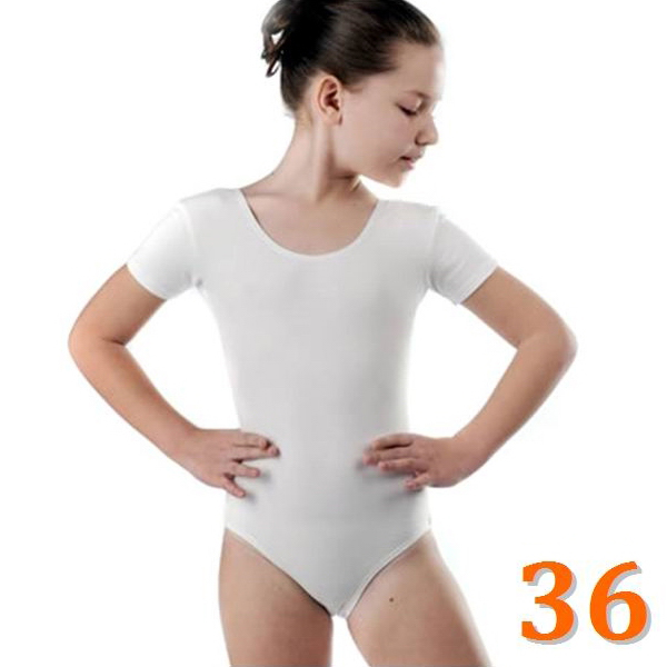 Tank Leotard GP mod. KLEOPATRA s. 36 (128-134) White Polyamide