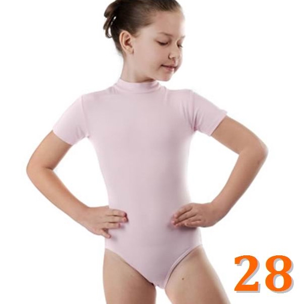Turtleneck Leotard GP mod. KLAUDIA s. 28 (104-110) Pink Art. B3L70-28
