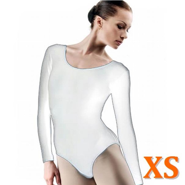Long Sleeve Leotard DALILA s. XS (152) col. White Art. B1L80-XS