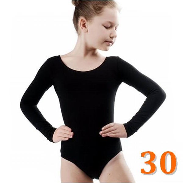 Long Sleeve Leotard GP DINA s. 30 (110-116) Black Polyamide B3L80Z-30