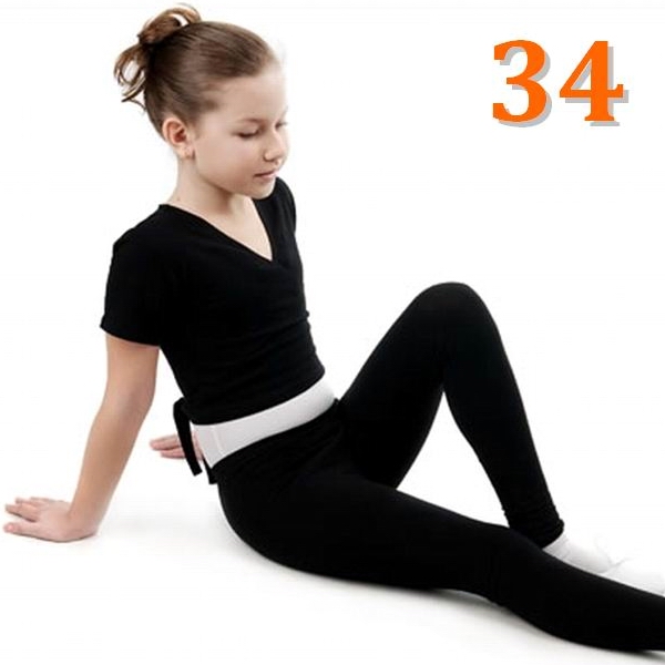 Wrap Top GP mod. VALENTINA s. 34 (128-134) Black Art. B3T66-34