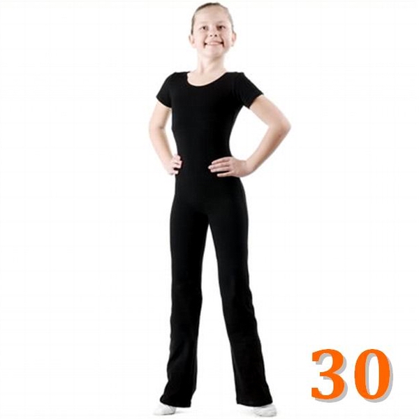 Short Sleeve Unitard GP mod. TANYA s. 30 (110-116) col. Black B3U60-30