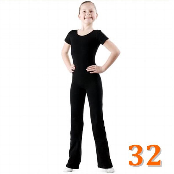 Short Sleeve Unitard GP mod. TANYA s. 32 (116-122) col. Black B3U60-32