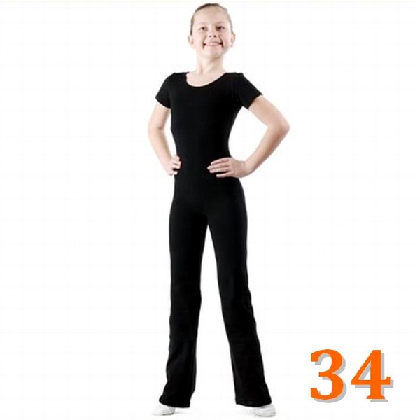 Short Sleeve Unitard GP mod. TANYA s. 34 (128-134) col. Black B3U60-34