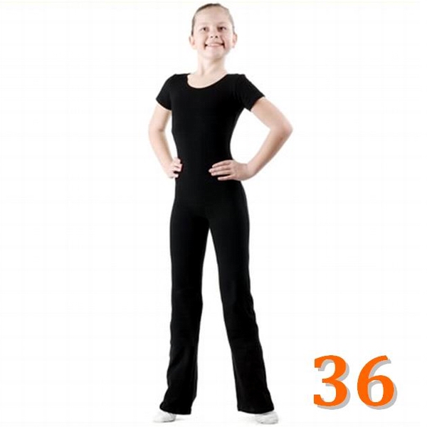 Short Sleeve Unitard GP mod. TANYA s. 36 (134-140) col. Black B3U60-36