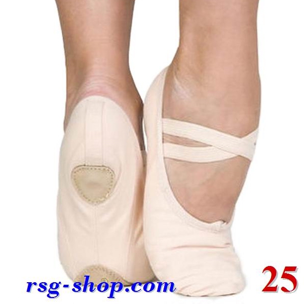 Балетки с раздельной подошвой col. Beige s. 25 Art. BLS30-25C