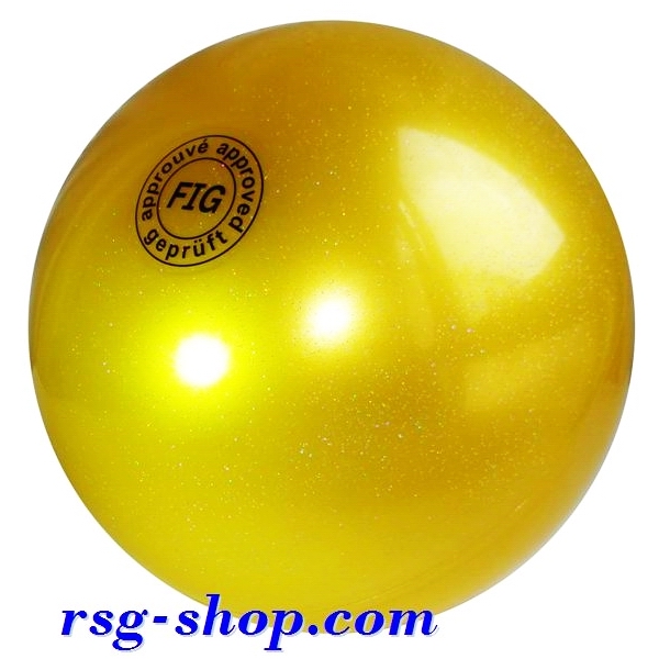 Ball Tuloni 16 cm Metallic-Glitter цв. Gold Art. T0105