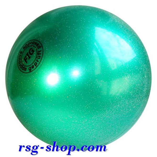Ball Tuloni 16 cm Metallic-Glitter цв. Green Art. T0103