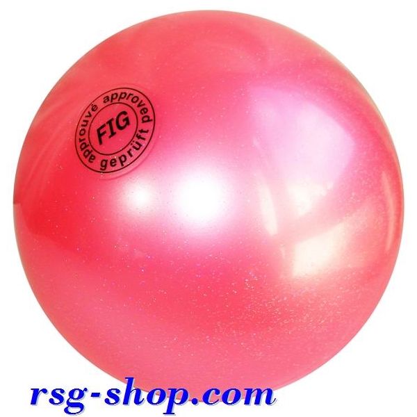 Ball Tuloni 16 cm Metallic-Glitter цв. Pink Art. T0102
