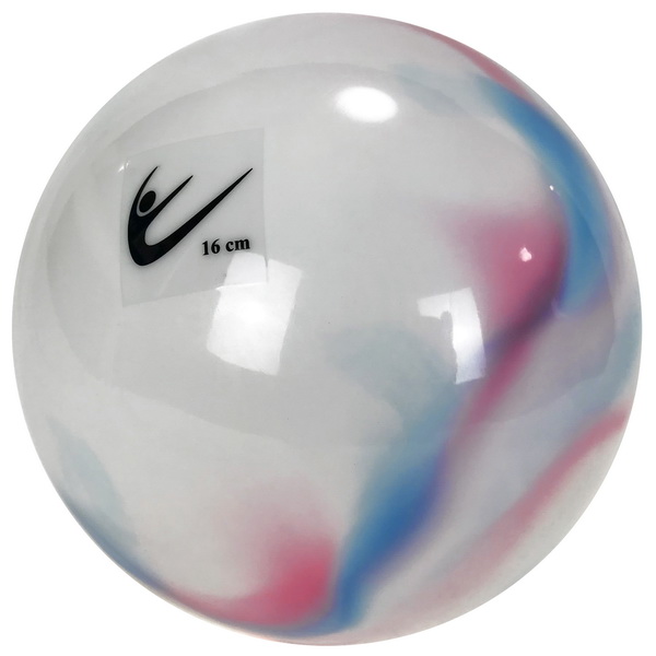 Ball 16 cm Metallic-Multicolor col. White-Blue-Pink Art. T0117