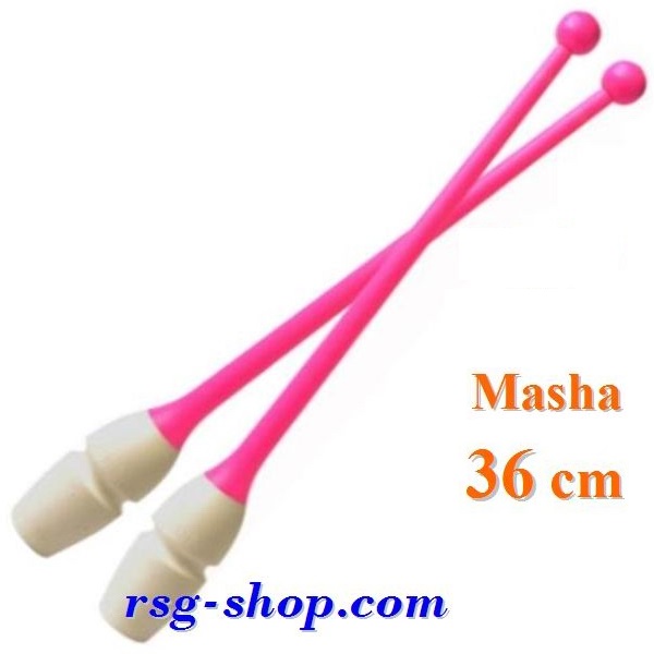 Булавы Pastorelli Junior 36 cm Masha цв. Bianco-Rosa 03843