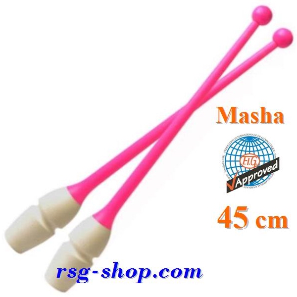 Булавы Pastorelli 45 cm мод. Masha цв. Bianco - Rosa FIG 02620
