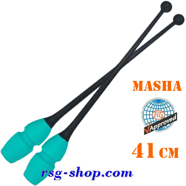 Булавы Pastorelli 41 cm Masha col. Nero-Tiffany FIG 02614