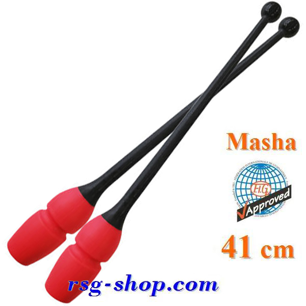 Булавы Pastorelli 41 cm Masha col. Nero-Coral FIG 04740