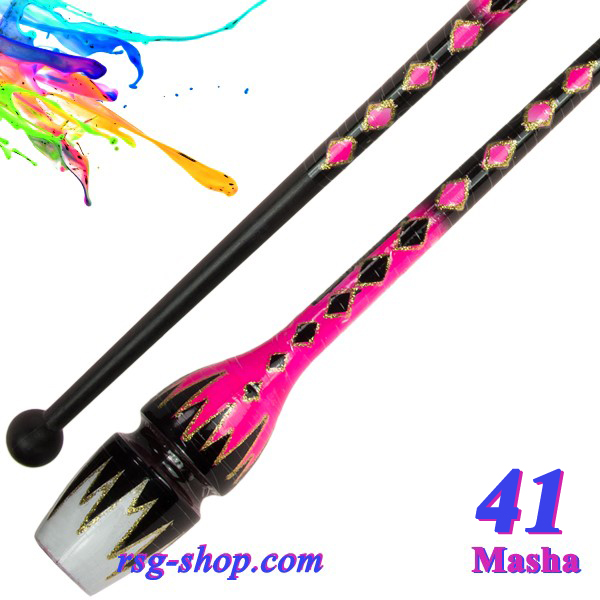 Булавы Pastorelli Aero 41 cm Joker col. Nero-Rosa-Bianca TS100018