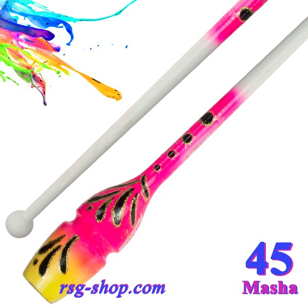 Булавы Pastorelli Aero 45 cm New Style Bianco-Rosa-Giallo 04557