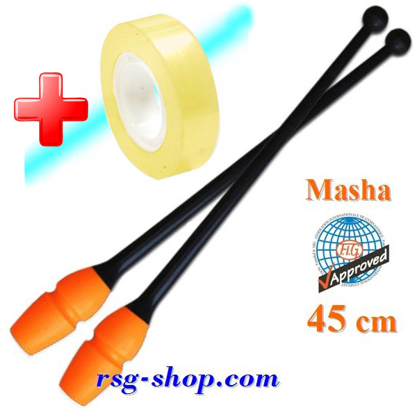 Keulen Pastorelli 45 cm Masha col. Black-Orange Art 02902 + Bonus Keulen Pastorelli 45 cm Masha col. Black-Orange Art 02902 + Bonus