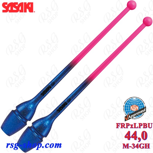 Булавы Sasaki M-34GH FRPxLPBU 44cm FIG col. FreshPink x LapisBlue