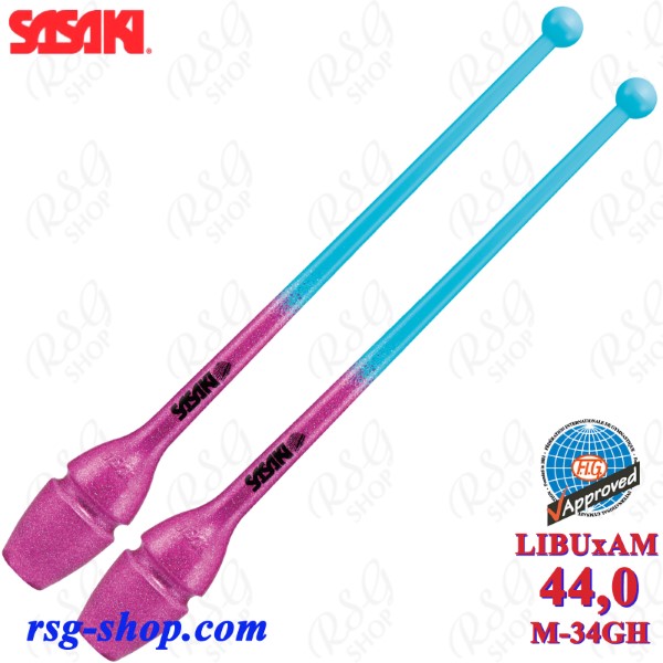 Булавы Sasaki M-34GH LIBUxAM 44cm FIG col. LightBlue x Amethyst