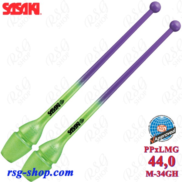 Булавы Sasaki M-34GH PPxLMG 44cm FIG col. Purple x LuminousGreen