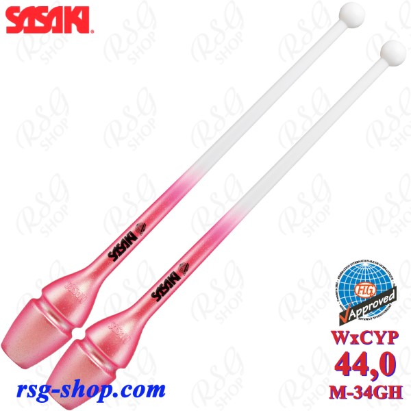 Булавы Sasaki M-34GH WxCYP 44cm FIG col. White x CherryPink