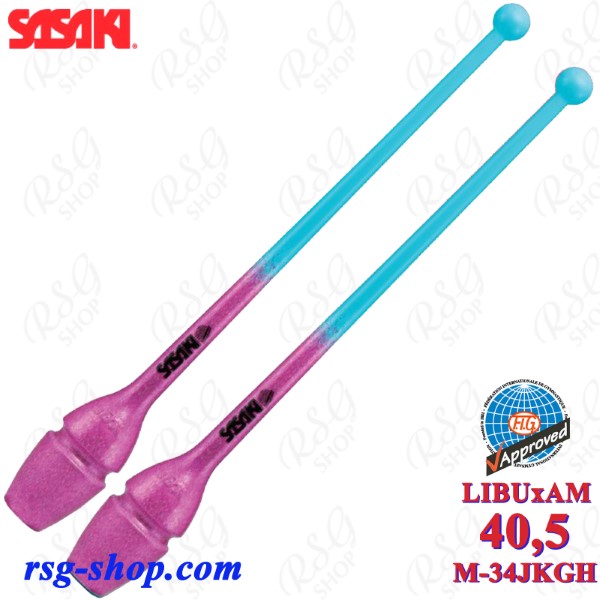 Булавы Sasaki M-34JKGH LIBUxAM 41cm FIG col. LightBlue x Amethyst