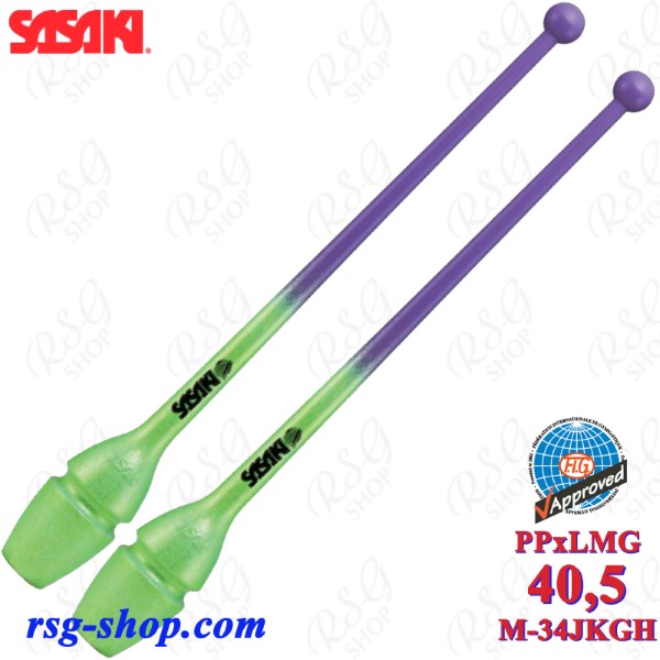 Булавы Sasaki M-34JKGH PPxLMG 41cm FIG col. Purple x LuminousGreen