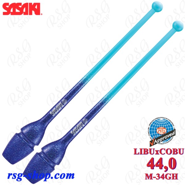 Булавы Sasaki M-34GH LIBUxCOBU 44cm FIG col. LightBlue x CobaltBlue