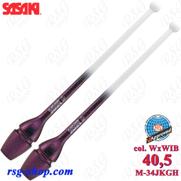 Булавы Sasaki M-34JKGH WxWIB 41cm FIG col. White x WineBlack