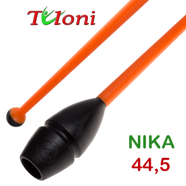 Булавы соединяемые 45cm mod. Nika bi-col. Black x Orange Art. T0266