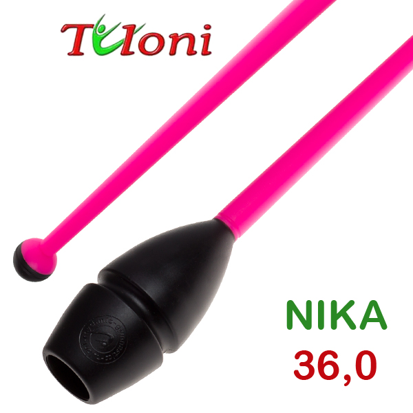 Булавы соединяемые 36cm mod. Nika bi-col. Black x Pink Art. T0149