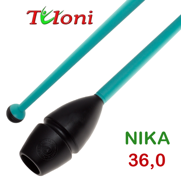 Булавы соединяемые 36cm mod. Nika bi-col. Black x Turquoise Art. T0218