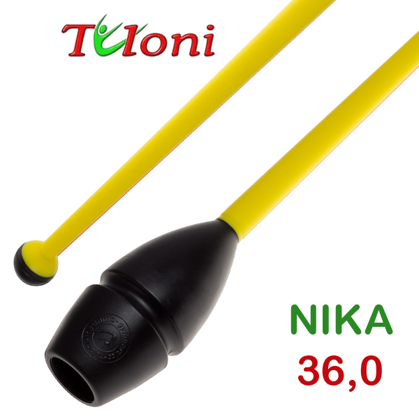 Булавы соединяемые 36cm mod. Nika bi-col. Black x Yellow Art. T0216
