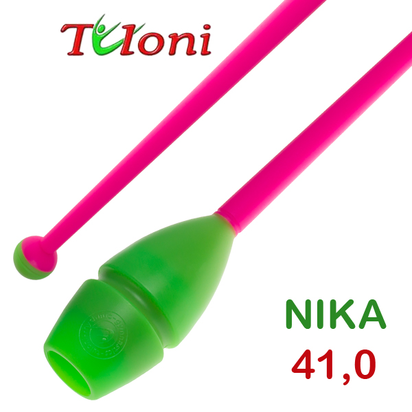 Булавы соединяемые 41cm mod. Nika bi-col. Green x Pink Art. T0249