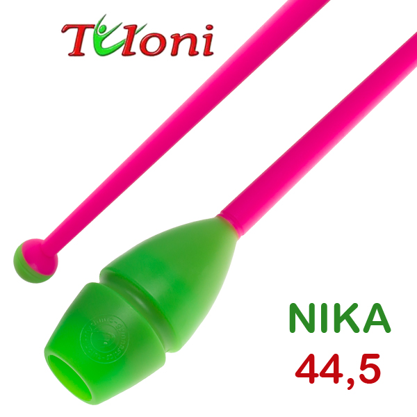 Булавы соединяемые 45cm mod. Nika bi-col. Green x Pink Art. T0273
