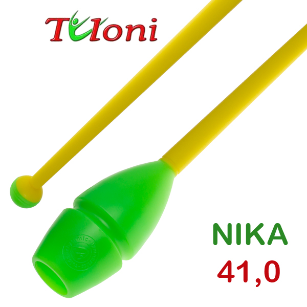 Булавы соединяемые 41cm mod. Nika bi-col. Green x Yellow Art. T0169