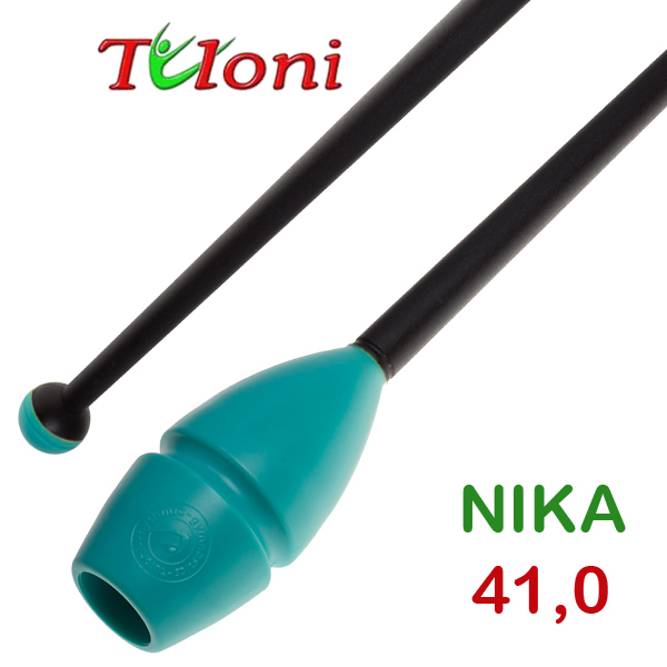 Булавы соединяемые 41cm mod. Nika bi-col. Turquoise x Black Art. T0945
