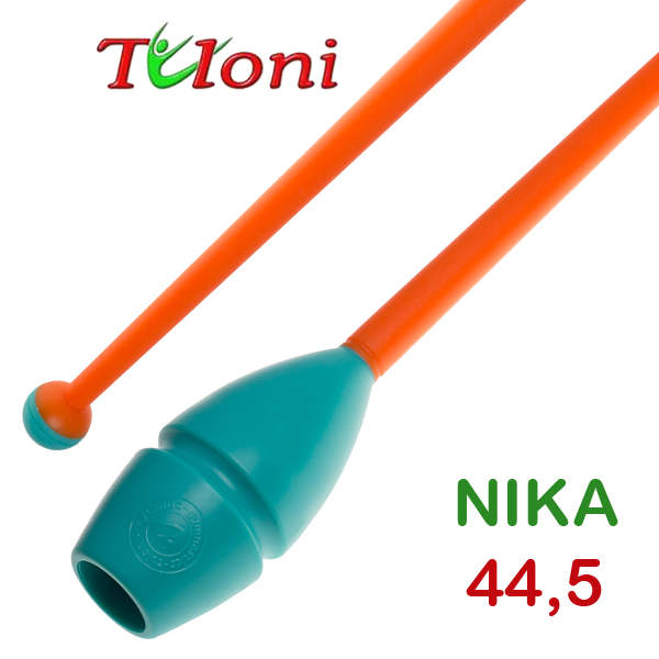 Булавы соединяемые 45cm mod. Nika bi-col. Turquoise x Orange Art. T0269